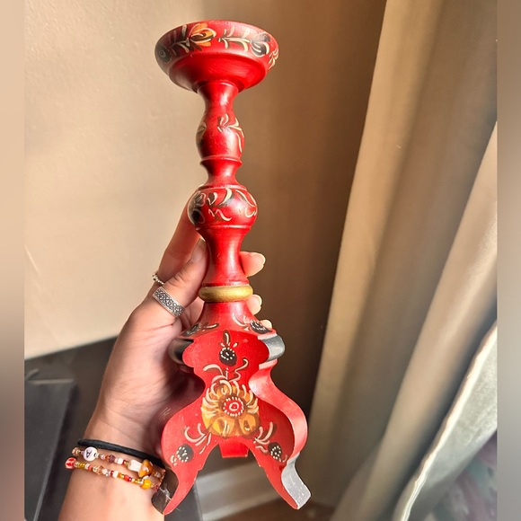 Handpainted vintage candle stick 🕯️ - Picture 2 of 4